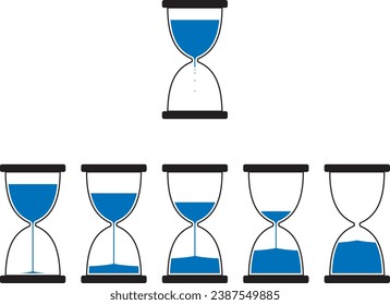 Hourglass vector illustration material collection