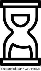 hourglass Vector illustration on a transparent background. Premium quality symmbols. Thin line vector icons for concept and graphic design.