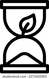 hourglass Vector illustration on a transparent background. Premium quality symmbols. Thin line vector icons for concept and graphic design.
