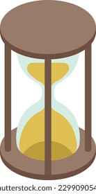 Stundenglas-Vektorgrafik auf transparentem Hintergrund. Symbole in Premium-Qualität. Flache Symbole für Konzept und Grafikdesign.