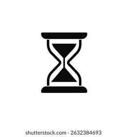 hourglass vector illustration silhouette icon