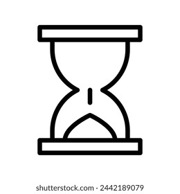 hourglass vector line icon symbol