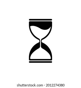 Diseño del logotipo del logotipo del vector de vidrio Hourglass