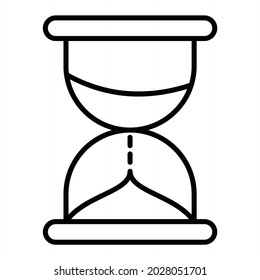 Icono De Contorno Del Vector De Vidrio De Vidrio De Vidrio Aislado En Fondo Blanco
