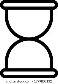 hourglass vector thin line icon 