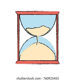 Hourglass vintage clock