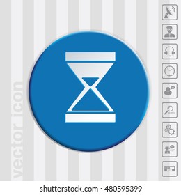 hourglass waiting, icon expectations
