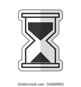 hourglass watch isolated icon vector illustration design