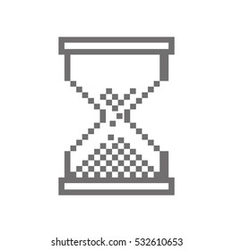 hourglass watch isolated icon vector illustration design