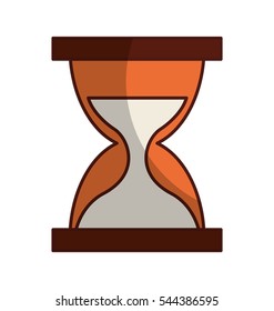 hourglass watch isolated icon vector illustration design