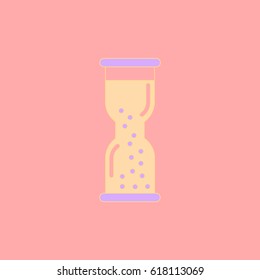 Hourglass with water, watch, timer