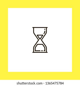 hourglass1 vector icon. flat design