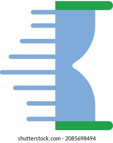 Stundenglass-3 Symbol, Vektorgrafik-Logo