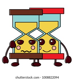 hourglasses kawaii icon image 
