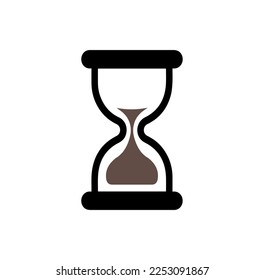 hourglass,sand clock icon vector isolated on background
