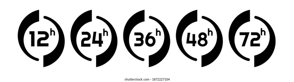 flecha de reloj de horas en fondo blanco