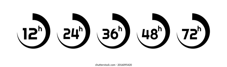 flecha de reloj de horas en fondo blanco