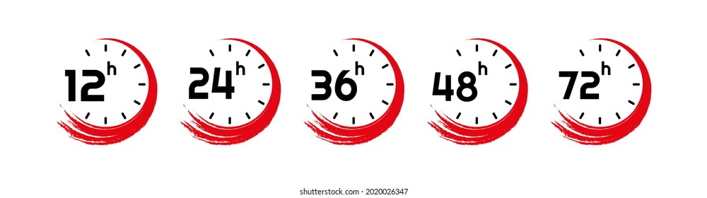 flecha de reloj de horas en fondo blanco