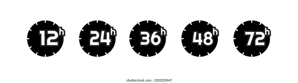 flecha de reloj de horas en fondo blanco