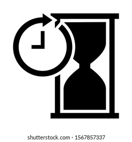 hours icon isolated sign symbol vector illustration - high quality black style vector icons
