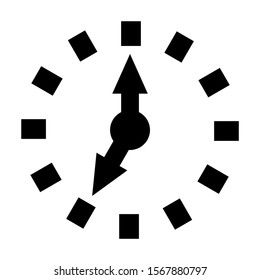 hours icon isolated sign symbol vector illustration - high quality black style vector icons
