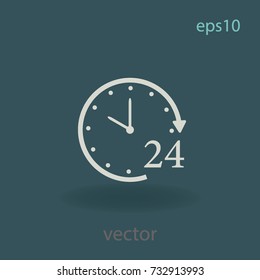 Hours icon, vector design element