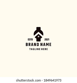 hours protect house icon design logo concept icon template