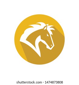 hourse icon logo design vector