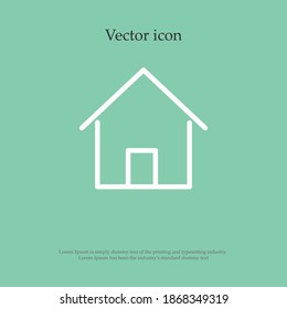 hous line icon, outline vector illustration.