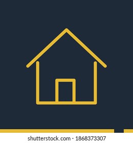 hous line icon, outline vector illustration.