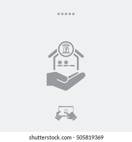 Hous protection services - Minimal modern icon