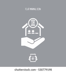 Hous protection services - Minimal modern icon