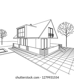  house, 3d illustration