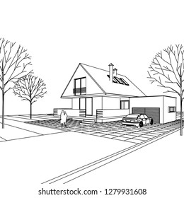  house, 3d illustration