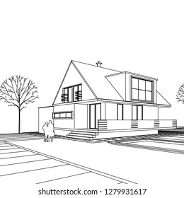  house, 3d illustration