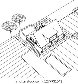  house, 3d illustration