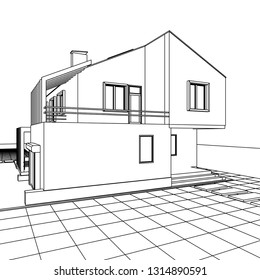 house 3d illustration