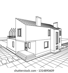 house 3d illustration