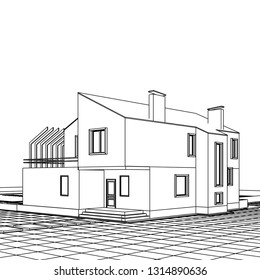 house 3d illustration