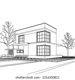 house 3d illustration