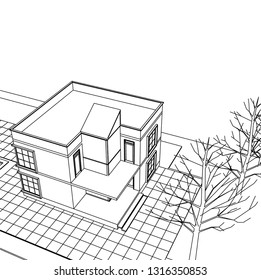 house 3d illustration