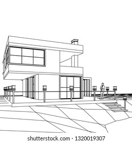 house 3d illustration