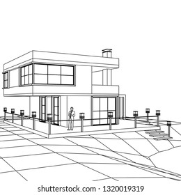 house 3d illustration