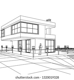 house 3d illustration