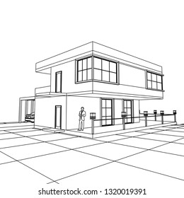 house 3d illustration