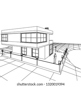 house 3d illustration