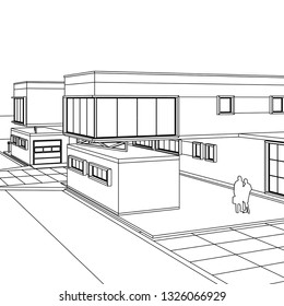house 3d illustration