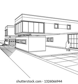 house 3d illustration