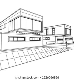 house 3d illustration