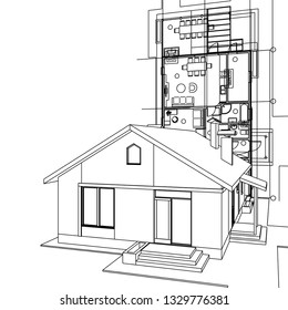 House 3D illustration